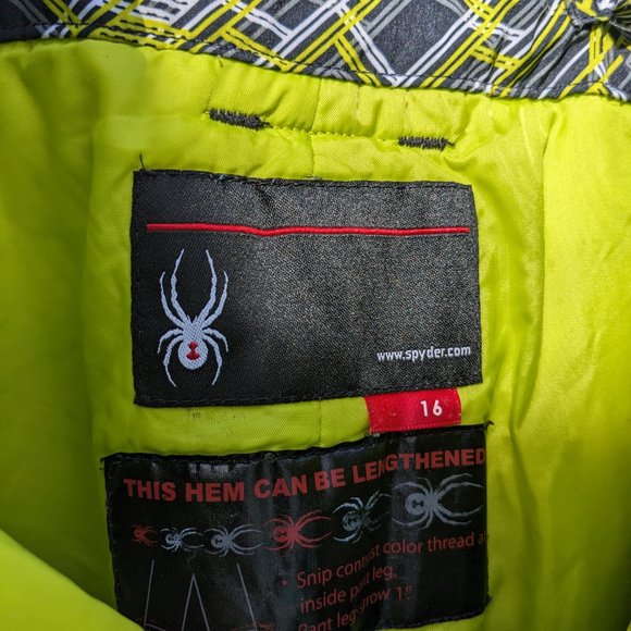 Spyder Ski Bibs Youth size 16 Removable Suspenders - Picture 6 of 6